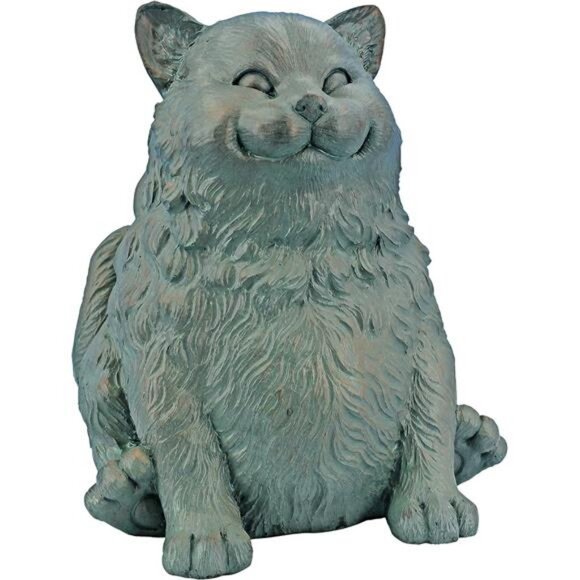 Sitting Phat Cat Statue, Multicolored - Picture 3 of 7
